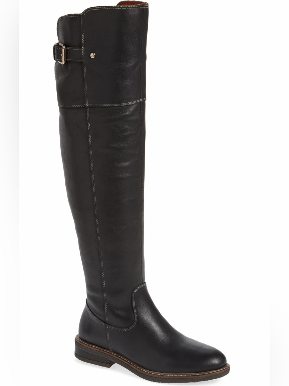 Pikolinos Aldaya Musketeer Tall Boot Black Leather SZ 38/US 8